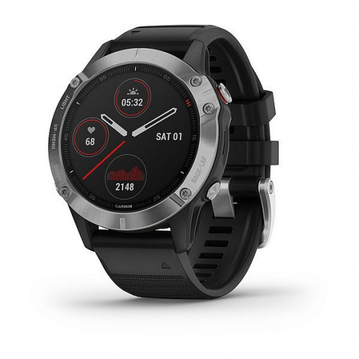 iMoshion Bracelet de montre en acier pour le Garmin Fenix 6 / 6 Pro - Noir